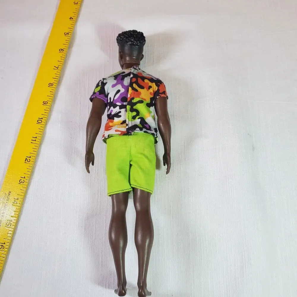 Barbie Fashionistas Ken Doll #183 Camo Shirt Lime Green Shorts Mattel Fashion